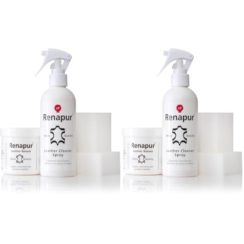 Renapur Leather Clean & Condition Kit, 200ml Balm and 250ml Spray, Pack of 2 — image 1