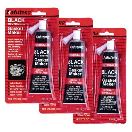 Rieoany 3 Pack Black Silicone Gasket Sealant, 85g — image 1