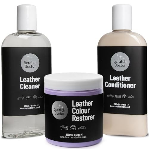 The Scratch Doctor Leather Cleaner, Lilac Colour Restorer & Conditioner Kit, 250ml — image 1