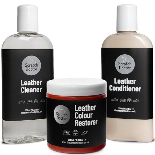 The Scratch Doctor Red Leather Recolouring Balm and Protection Conditioner, 250ml — image 1