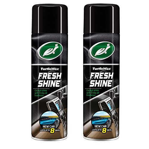Turtle Wax Fresh Shine Interior Plastic & Dashboard Cleaner, New Car Scent, 500ml Twin Pack — image 1