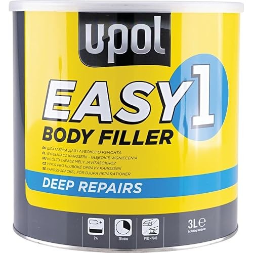 U-POL Easy One Polyester Body Filler for Steel, Aluminium, GRP and Wood, 3.5 L — image 1