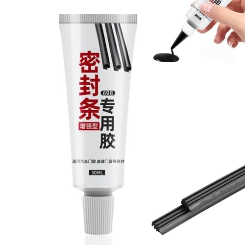 REINREUDE Black Silicone Weatherstrip Sealant, 30ml — image 1